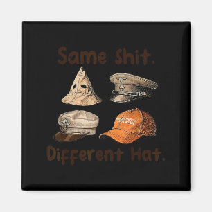 Funny Design Same Different Hat Art For Men Women Magnet