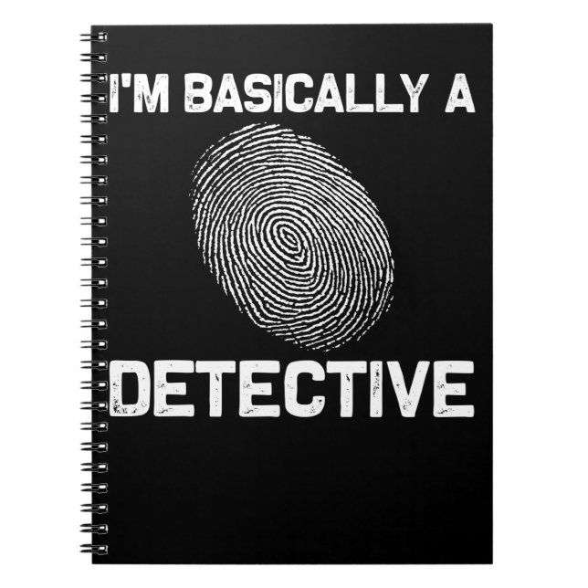 Funny Detective Crime Investigation Drama Reader Notebook (Front)
