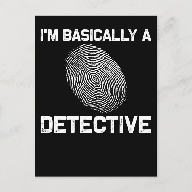Funny Detective Crime Investigation Drama Reader Postcard (Front)