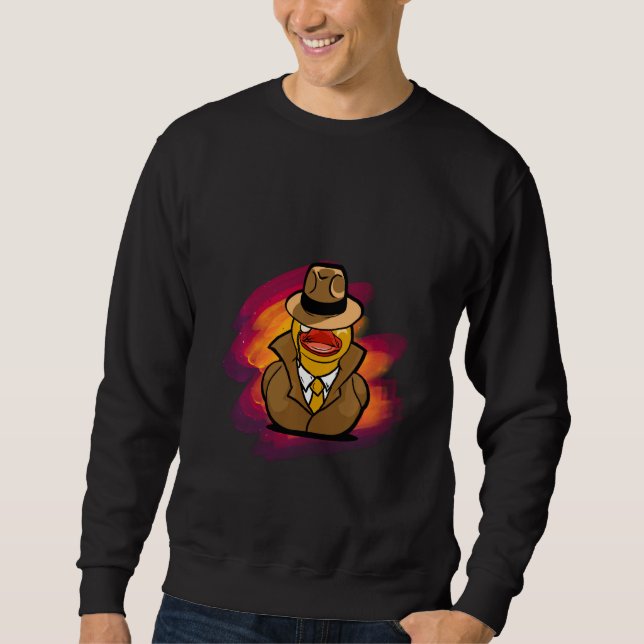 Funny Detective Duck Pullover (Front)