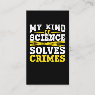 Funny Detective Forensic Science Crime Solver Business Card