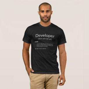 Funny Developers Gift Developer Definition Gift T-Shirt