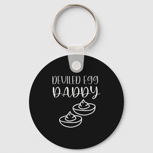 Funny Deviled Egg Daddy  Key Ring (Front)