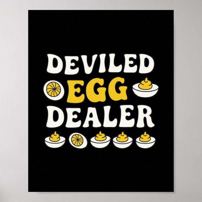 Funny Deviled Egg Dealer Thanksgiving  Poster (Front)