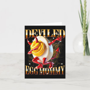 Funny Deviled Egg Food Humor Dab Meme Design Card