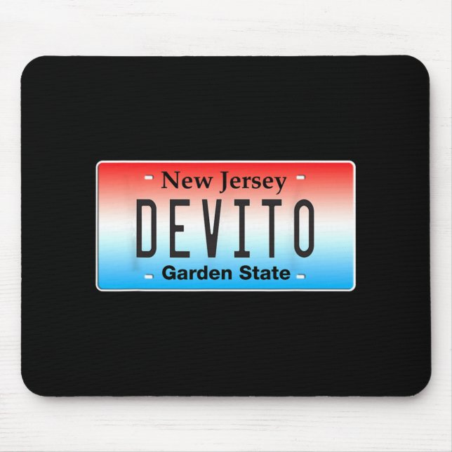 Funny Devito New Jersey Italian American Nj Cutlet Mouse Mat (Front)