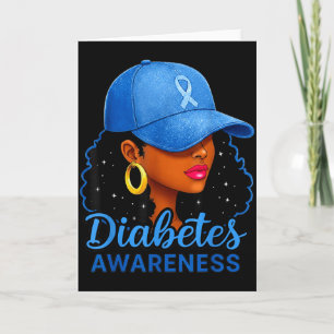 Funny Diabetes Awareness Month Black Women  Card