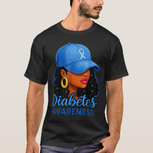 Funny Diabetes Awareness Month Black Women T-Shirt