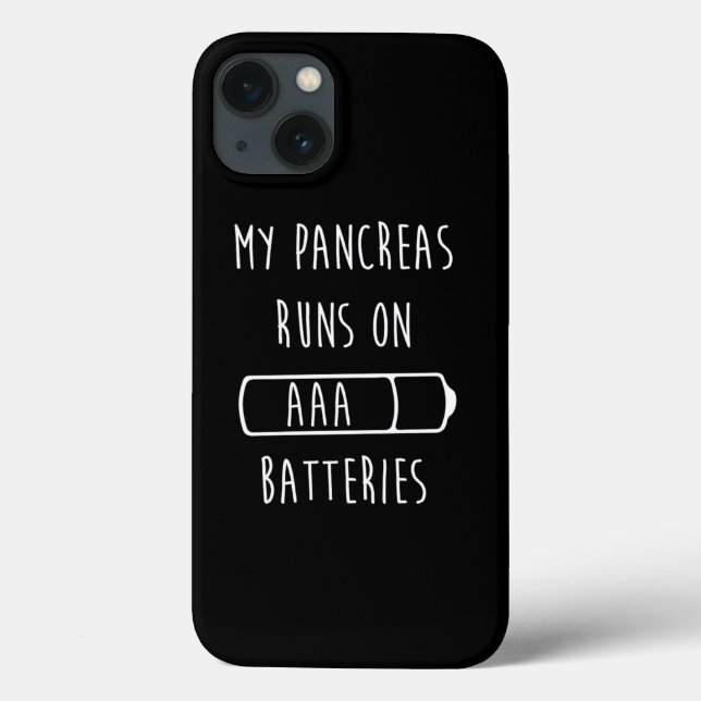 Funny Diabetes Print For Type 1 Diabetic T1D Case-Mate iPhone Case (Back)