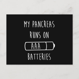 Funny Diabetes Print For Type 1 Diabetic T1D Postcard