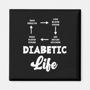 Funny Diabetic Type 1 Diabetes T1d Diabetes Awaren Magnet