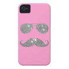 Funny Diamond Moustache With Glasses