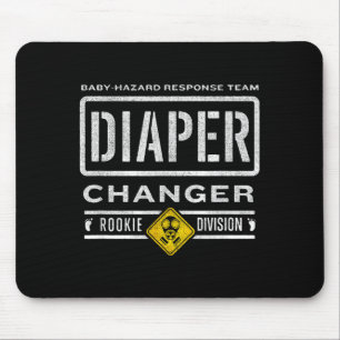 Funny Diaper Changer Duty - Expecting Baby New Dad Mouse Mat