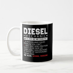 Funny Diesel Mechanic Description Coffee Mug