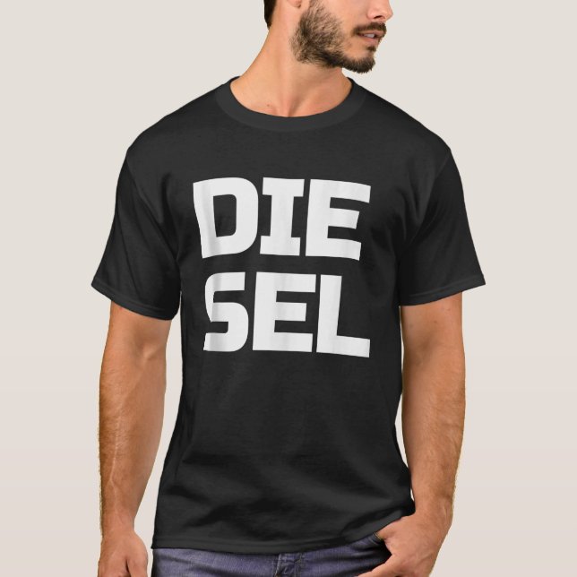 Funny Diesel Mens Diesel Power Mechanic Turbo Life T-Shirt (Front)