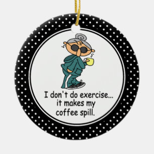 Funny Diet Humour Christmas Ornament