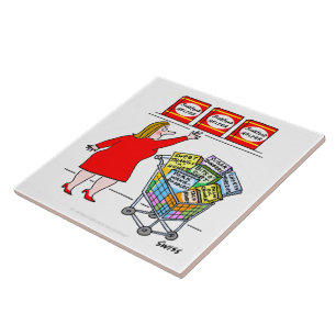 Funny Diet Reminder Dieting Cartoon Kitchen Trivet