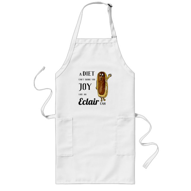 Funny Diet saying Long Apron (Front)