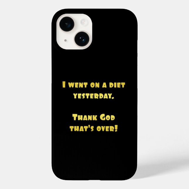 Funny Dieting Joke Case-Mate iPhone Case (Back)