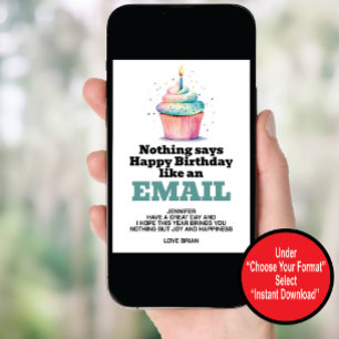 Funny Digital Download Birthday Invitation