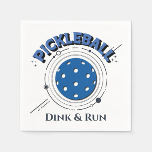 Funny Dink & Run Pickleball Napkin