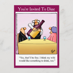 Funny Dinner Party Invitations