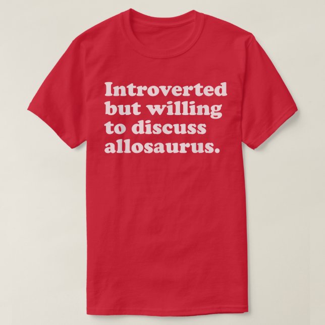 Funny Dinosaur Allosaurus Men Women or Kids  T-Shirt (Design Front)