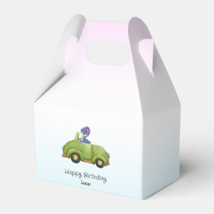 Funny dinosaur antique car B2S kids Birthday party Favour Box