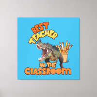 Funny Dinosaur Art Teacher Classroom Humour Design