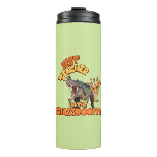 Funny Dinosaur Art Teacher Classroom Humour Design Thermal Tumbler