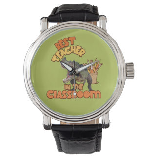 Funny Dinosaur Art Teacher Creative Classroom Watch