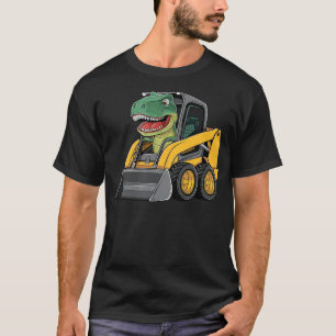 Funny Dinosaur Construction Truck Excavator Kids B T-Shirt