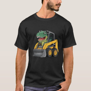 Funny Dinosaur Construction Truck Excavator Kids B T-Shirt