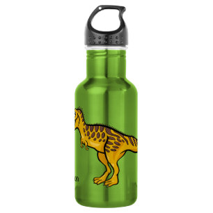 Funny Dinosaur custom name water bottles