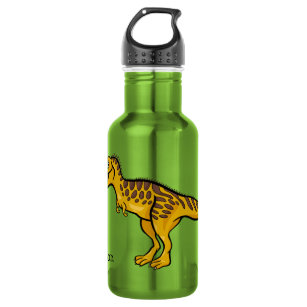 Funny Dinosaur custom name water bottles