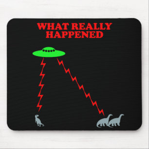 Funny Dinosaur extinction Mouse Mat