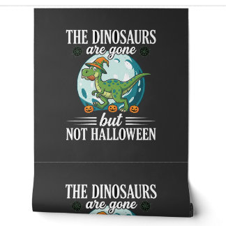Funny Dinosaur Halloween Witch Graphic Wallpaper
