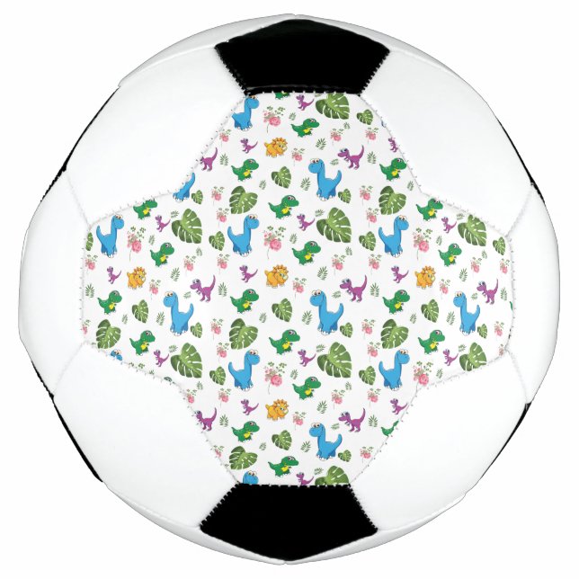 Funny Dinosaur, leaves Football (Front)
