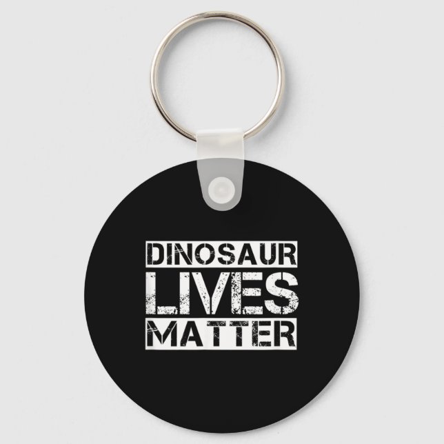 Funny Dinosaur Lives Key Ring (Front)