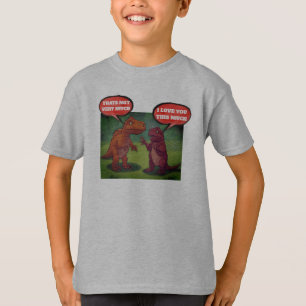 Funny Dinosaur Love T-Rex Pun T-Shirt Design