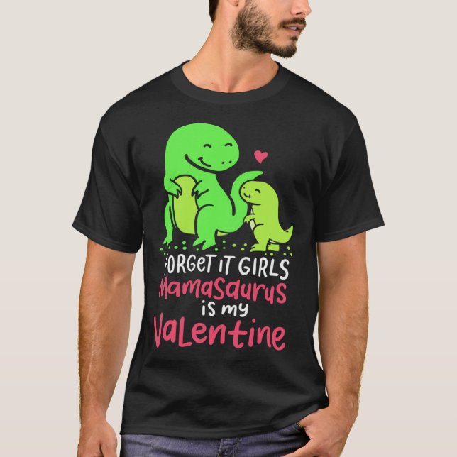 Funny Dinosaur Lover Gift for Son Mamasaurus Is My T-Shirt (Front)