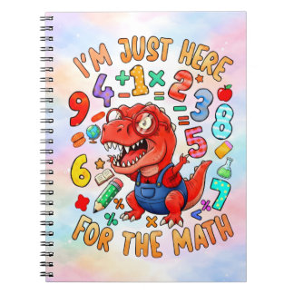 Funny Dinosaur Math Notebook for Kids