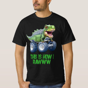 Funny dinosaur monster truck  T-Shirt