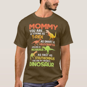 Funny Dinosaur Mum Distressed Style Mothers Day Gi T-Shirt
