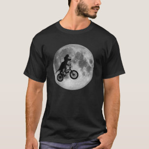 Funny Dinosaur Riding Bicycle, Cute Kids Dinosaur T-Shirt