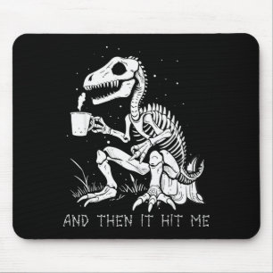 Funny Dinosaur Skeleton Costume Goth Men Women Hal Mouse Mat