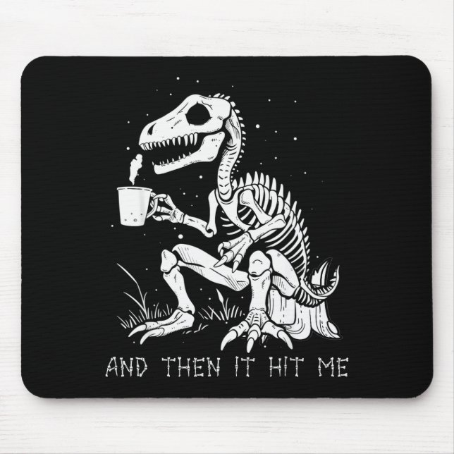 Funny Dinosaur Skeleton Costume Goth Men Women Hal Mouse Mat (Front)