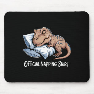 Funny Dinosaur Sleeping Dinosaur Lover Official Na Mouse Mat