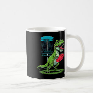 Funny Dinosaur T-rex Disc Golf Player Sket Golfer  Coffee Mug