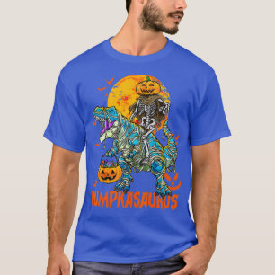 Funny Dinosaur T rex Mummy Pumpkin Halloween for K T-Shirt
